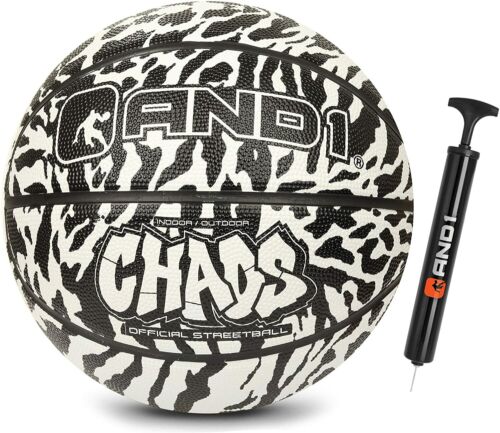Details about  / New And1 Chaos Street Basketball /& Pump Official Size 7 Outdoor Indoor 29.5/'/'