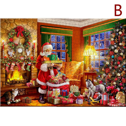 1000 Piece Jigsaw Puzzle Children Adults Christmas Snowman Puzzles Xmas Gift