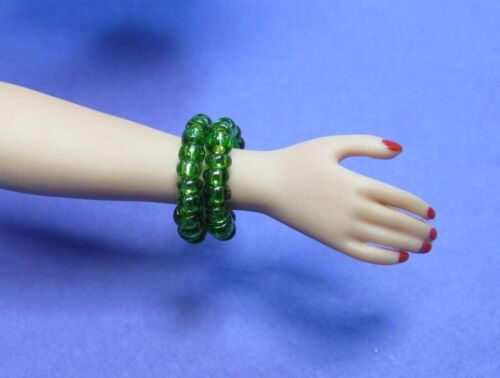 Dreamz BLUE GREEN GOLD /& RED Bead Snake Bracelet made for Barbie Doll Jewelry