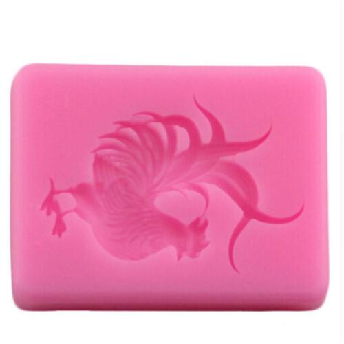 Silicone Chicken Shaped Cake Mold Fondant Mould Sugar Craft Candle Supplies AL 