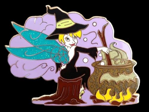 Fantasy Pin Disney Halloween Tinker Bell Dressed as Witch with Caldron LE 