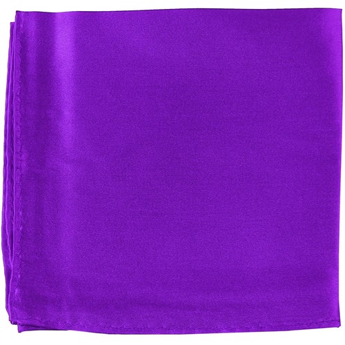 MANZO Men/'s Polyester Shiny Finish Pocket Square Hankie Only Purple