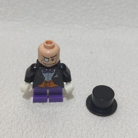 LEGO Batman vintag Minifigure The Penguin 7885 7783 Dark Purple Short Legs