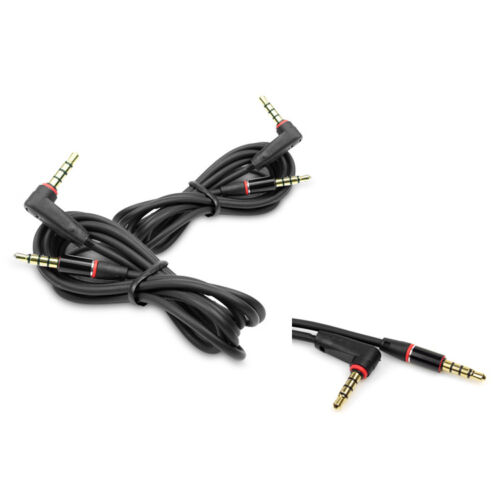 2X 4FT 3.5MM AUX MALE AUDIO STEREO CABLES CORD BLACK FOR SAMSUNG GALAXY S3 NOTE