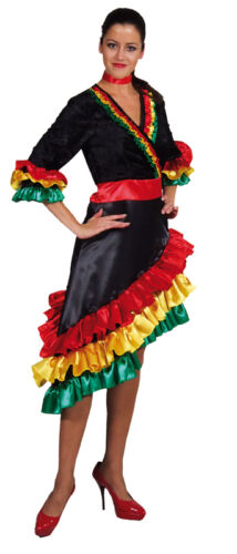 Flamenco disfraz vestido señora carnaval carnaval lema fiesta española danza samba