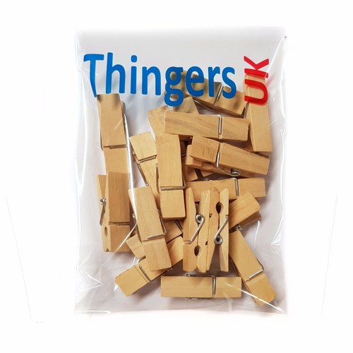 4.5cm x 1.2cm Natural Colour UK Supplier Wood clip peg Wooden Wide Pegs