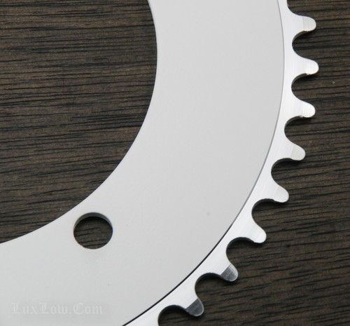 White 48t 130mm BCD CHAINRING Fixie Track Bike BMX Bicycle Fixed Gear Sprocket