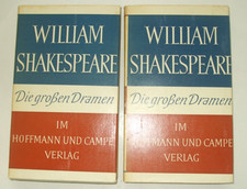 Vintage Shakespeare Band 1 & 2 Die großen Dramen - Deutsche Ausgabe Hardcover