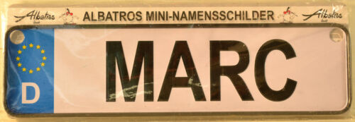 KFZ - Autokennzeichen MARC MINI-NAMENSSCHILD