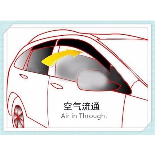 Window Visors Sun Rain Guards For Hyundai Sonata 2011-2014 Vent Shade Deflectors