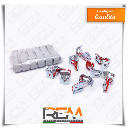 CLIPS STAFFE DI FISSAGGIO LAVELLO ACCIAIO INOX FRANKE ORIGINALI 8 GANCI