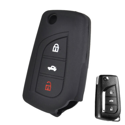 Xukey Silicone Key Case Cover For Toyota Corolla Verso Yaris Auris Remote Fob