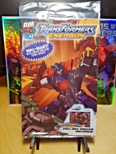 TRANSFORMERS ENERGON #1 WalMart EXCLUSIVE SEALED DW Pull Out Poster Inside