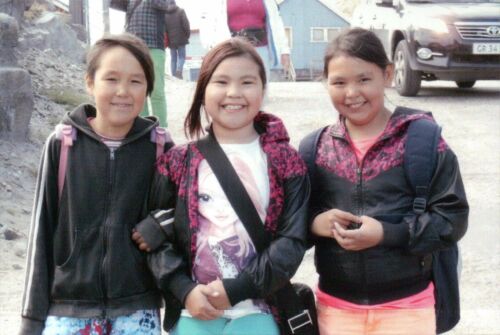 Modern Girls of Greenland, Native North American Inuit Today, Postcard Postkarte