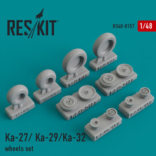 29//Ka-32 Wheels Set RS48-0157 1:48 Reskit Model Kit Kamov Ka-27//Ka