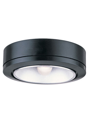 Sea Gull Lighting 9485 Ambiance LX Under Cabinet Fixture Black Puck Button Light