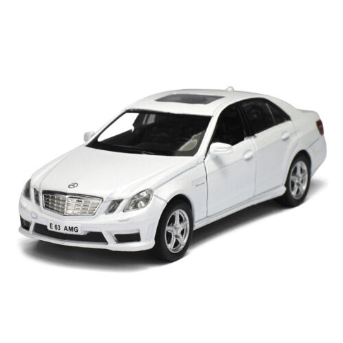 1:36 Scale E63 AMG Model Car Diecast Toy Vehicle Pull Back White Kids Gift