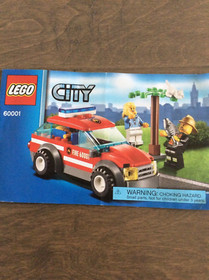 LEGO City 60001: Fire Chief Car (100% Complete + Instructions)