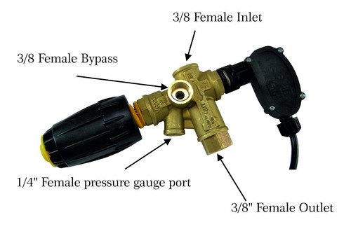 Genuine TECOMEC réglable VRT3 valve d/'échappement rapide avec contacteur de pression