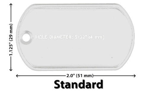 WHOLESALE 10 25 50 100 BLANK DOG TAG STAINLESS STEEL MILITARY SPEC SHINY MATTE