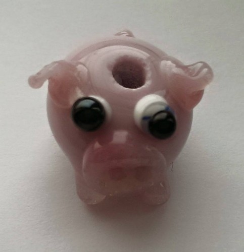 Cute handmade lampwork porc Bead SRA M125