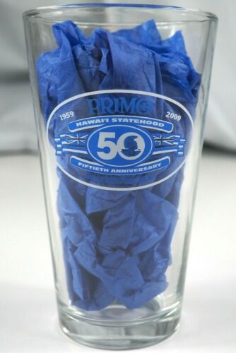 Primo Beer Hawaii Statehood Ale Fiftieth Anniversary Pint Glass Excellent Cond 