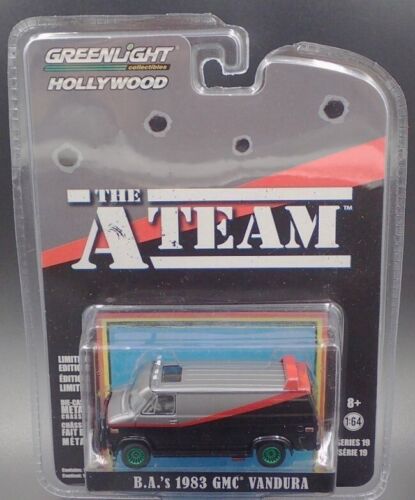 Greenlight "The A-Team" BA's 1983 GMC Vandura Chase Car 1/64 Diecast Car 44790B 