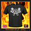 CAFE RACER MOTORCYCLE QUALITY BIKER ROCKER T-SHIRT ROCKERS CROSSED PISTONS