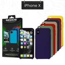 Flüssig Silikon Case für Original iPhone X XR XS 11 12 MAX Pro MINI Schutzhülle