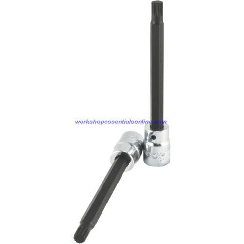 Long Spline Bit Socket M4 3//8/" Drive 110mm Long Trident Quality Tools T121104