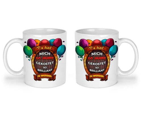 Birthday Mug 60 Years-Year Gift Idea Mug Slogan Happy Birthday