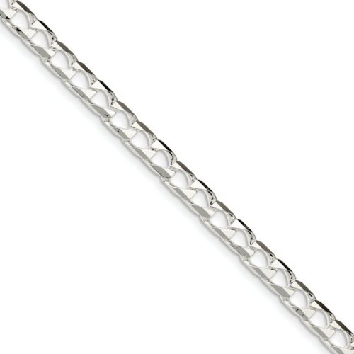 9" Details about   Sterling Silver Polished 6.25mm Open Curb Bracelet w/ Lobster Clasp 7" 