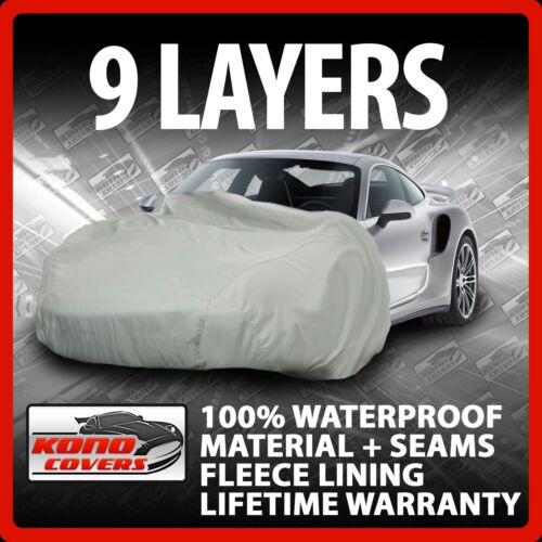 9 Layer Car Cover Indoor Outdoor Waterproof Breathable Layers Fleece Lining 6011 
