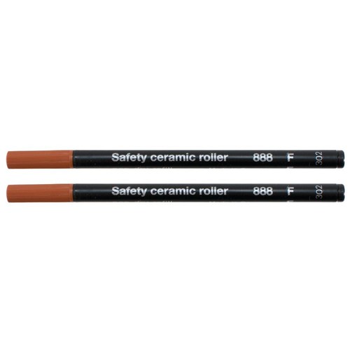 2 x noir Schmidt mine 888 F sécurité céramique bille//Stylo à bille Recharge fin