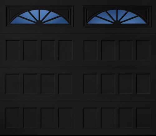 Details about  / 4 Amarr Wagon Wheel Decratrim Window Insert Long Panel Black Garage Decorative