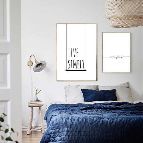 Abstract Minimalist Canvas Poster Nordic Art Print Modern Wall Decor
