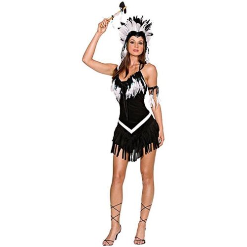 Dreamgirl Tribal Indian Prinzessin Indianer Damen Halloween Kostüm 5076 