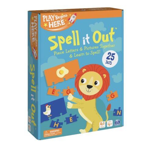 Spell it Out Match & Learn Puzzle Game Play Begins Here Ages 3 and Up New 