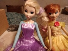 Disney Puppen Prinzessin Elsa und Anna aus Die Eiskönigin Hasbro guter Zustand