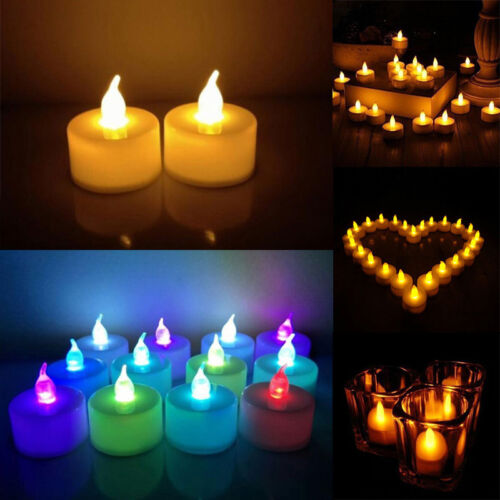 SmartLight Flameless Battery LED Tea Light Candles Tealights Bedroom Wedding New 