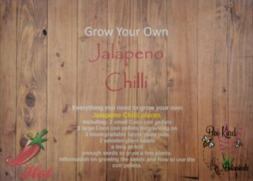 Chili Pepper Grow Your Own jalapeno Chilli Kit 