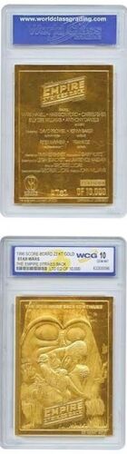 Star Wars 23 Kt Gold Card Sculptured Graded GEM MINT 10 Single Individual Card