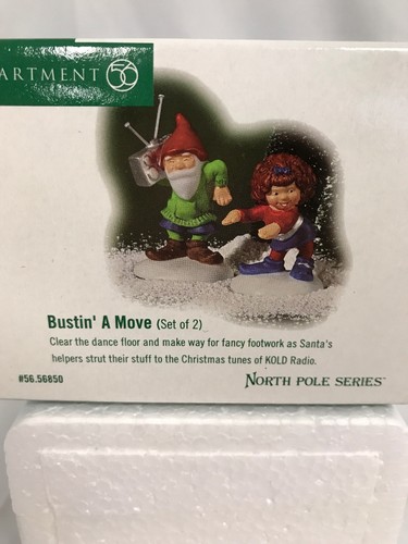 Dept 56 Accessories ~ North Pole Series ~ BUSTIN/' A MOVE ~ New factory sealed