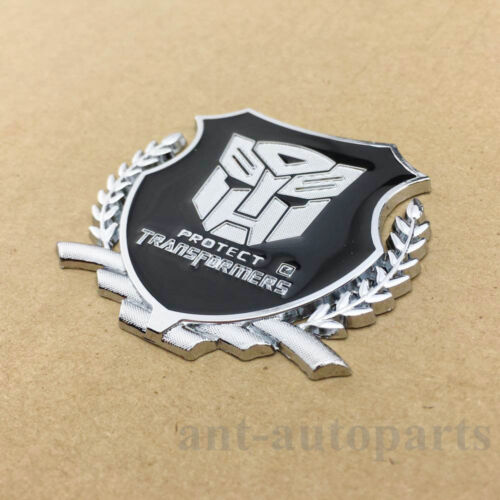 2x Metal Transformers Autobot Deception Trunk Emblem Decal Sticker Window Badge 