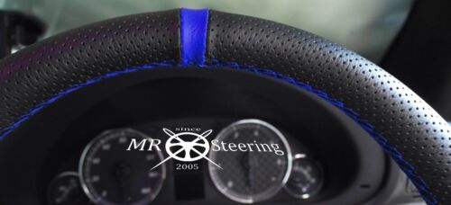 R Cubierta del Volante Cuero Perforado Correa Azul Para BMW 3 Series E36 90 