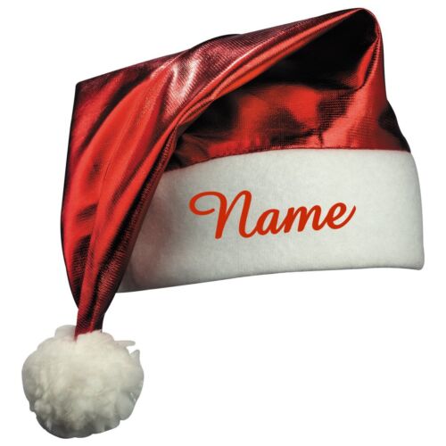 Chapeau de Père Noël avec Nom Brodé,St.Nicolas Xmas Bonnet Noël,Plusieurs 