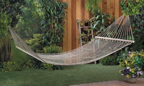 FREE SHIPPING 2 Person Cotton Rope Hammock
