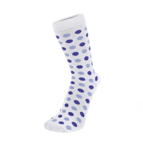 White Ankle Socks With Dotty Design Size: 4-7
