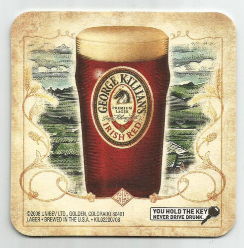 16 Killian/'s Irish Red The Pint To Grab When You/'re Staying Awhile   Coasters