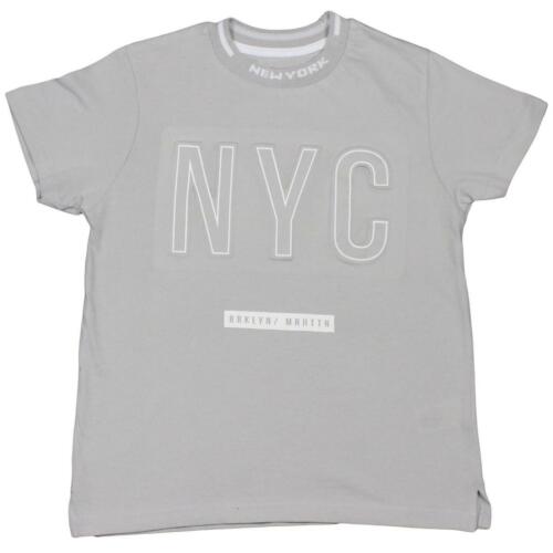 Garçons New York NYC T shirt Brooklyn Top Kids à encolure ras-du-cou à manches courtes T-Shirt 
